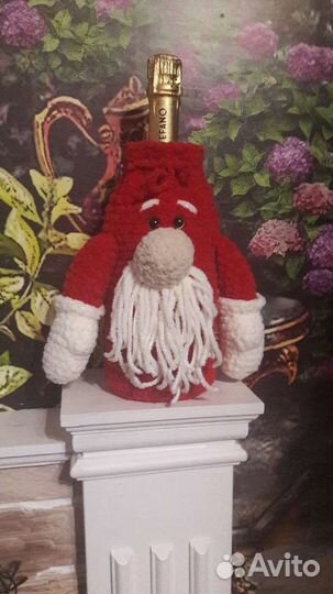 Гном. Чехол-украшение для бутылки шампанского