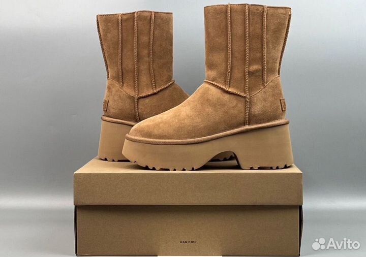 Угги UGG Clasic Twin Seam New Heights Chestnut