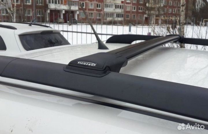 Багажник на крышу Toyota Land Cruiser 200 черный