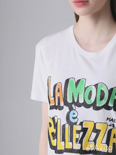 Футболка хлопковая с принтом Dolce & Gabbana