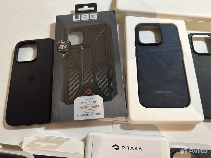 Чехлы Pitaka, UAG, Apple на iPhone 15 pro, 14 pro