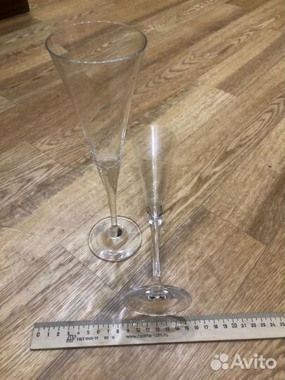 Бокалы хрустальные фужеры пара