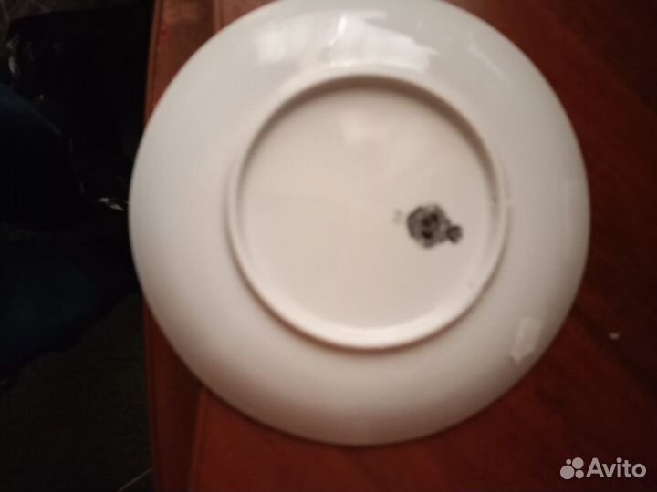 Агитационный фарфор.Тарелки-Сталин и Ленин