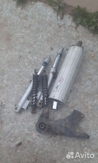 Вилка и амортизаторы на скутер