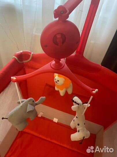Детская кровать манеж с матрасом