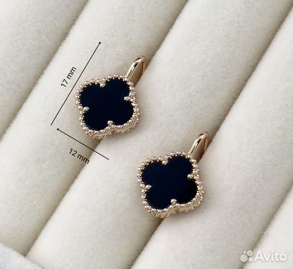 Серьги позолота