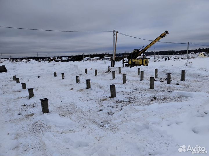 Винтовые сваи под ключ установка