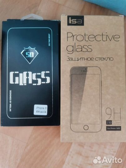 Защитные стекла на iPhone 5, 6,6s, 7, 8, 10