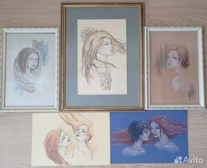Графические картины(портрет, эротика)листайте фото