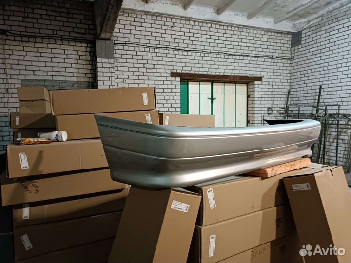 Бампер ваз 2114 задний серебристый (снежка) 690