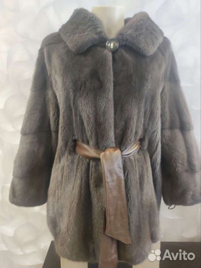 Шуба норковая с капюшоном 42-46