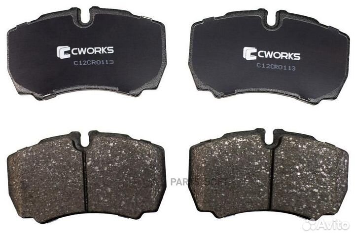 Cworks C12CR0113 Тормозные колодки задние, Low Met