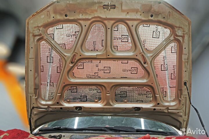 Комплект для шумоизоляции капота