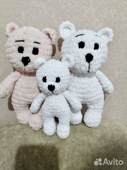 Плюшевый мишка вязаный