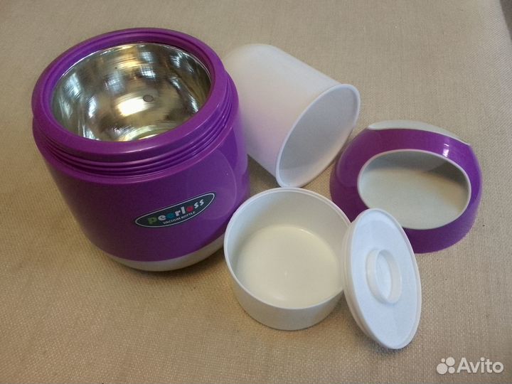 Термос с широким горлом 1,2 литра со вставками