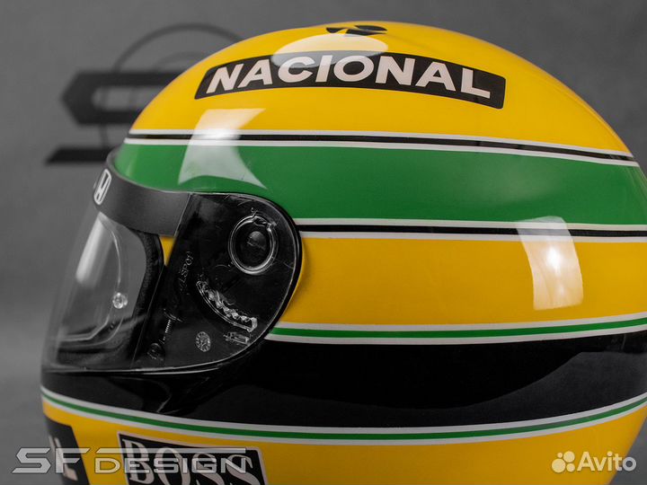 Аэрография для Шлема Ayrton Senna F1 grandprix