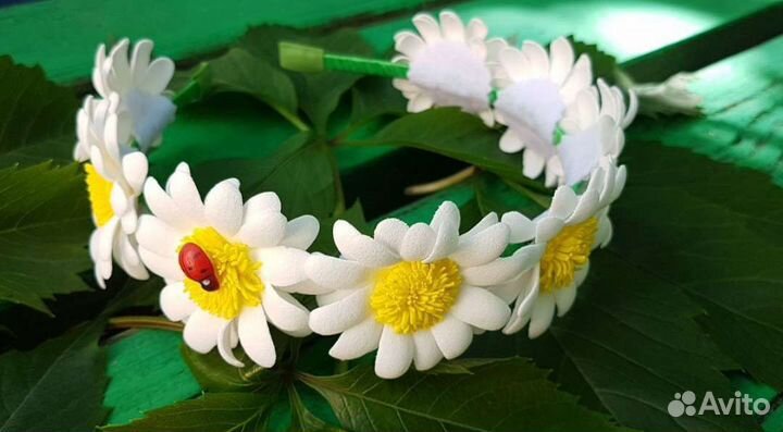 Ободок ромашка