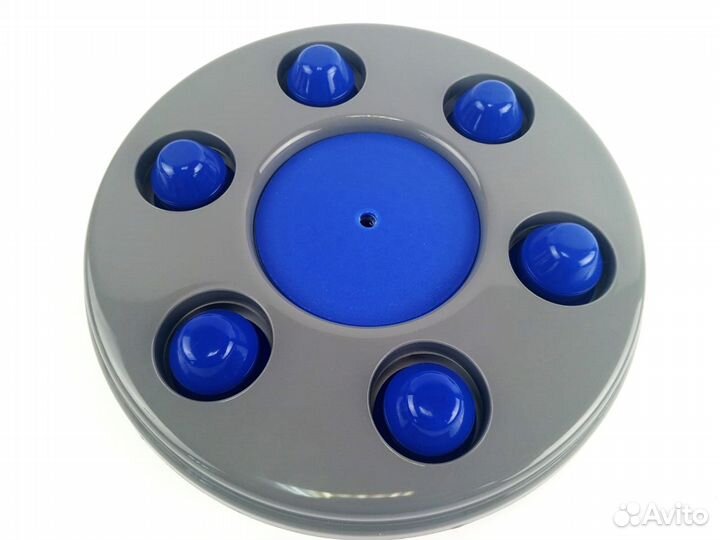 Колпаки на газель серые с синими колпачками