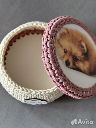 Сумочки из бусин Корзина вязаная