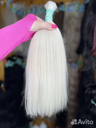 Волосы блонд 40 см