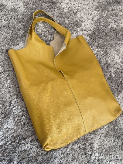 Сумка хобо натуральная кожа Италия