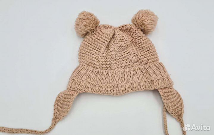 Шапка тёплая zara на девочку 3мес