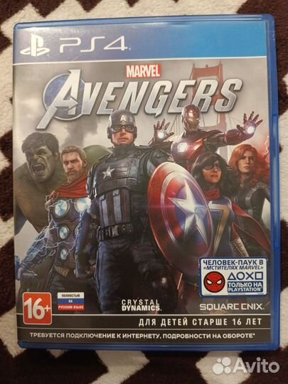 Marvel Avengers ps4 диск
