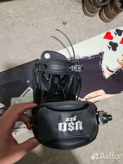 Сноуборд, доска 160 см, крепления USD