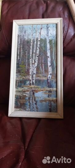 Картина маслом на картоне