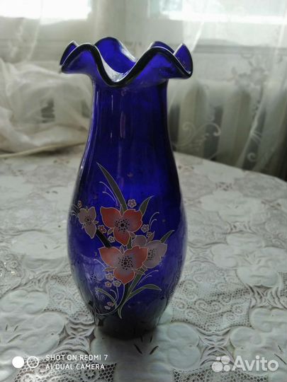 Ваза цветное стекло