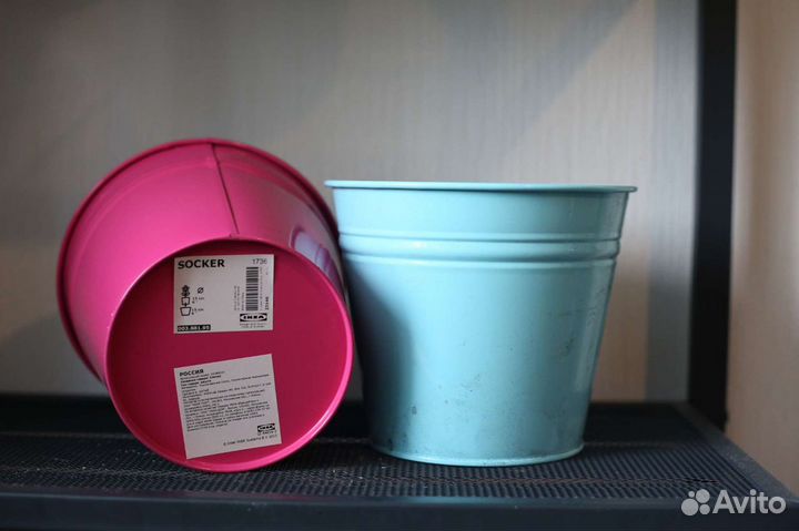 Ведро, кашпо, горшки металлические IKEA