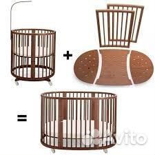 Кроватка Stokke Sleepi 2 в 1 Walnut Brown