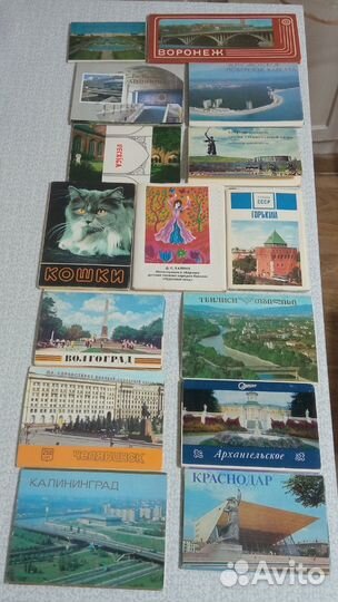 Наборы открыток города СССР