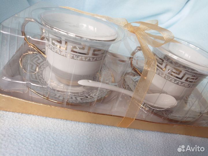 Чайный сервиз Bohmann кофейная пара набор 2 персон