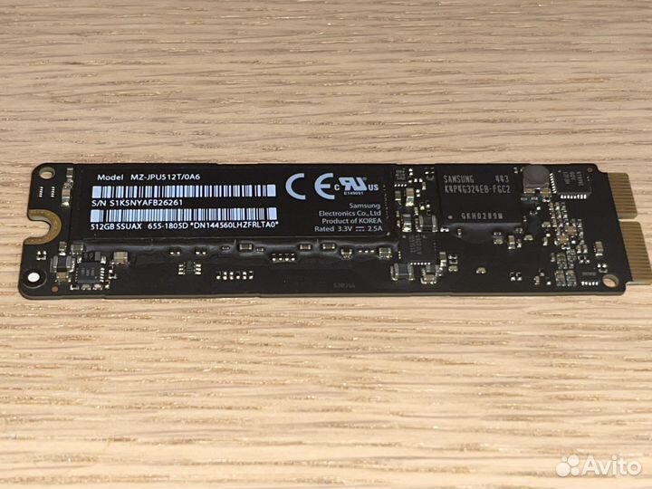 SSD Apple Samsung 512GB MZ-JPU512T/0A6