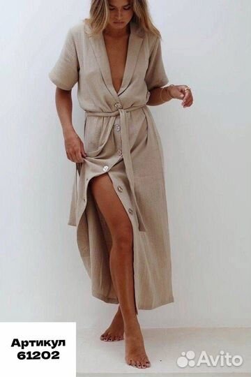 Платье миди летнее