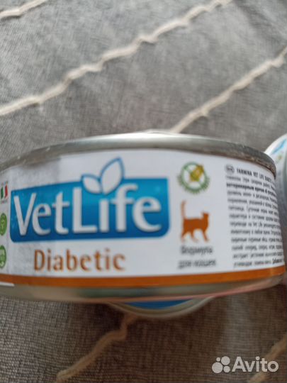 5 банок Кошачий корм влажный диабетический
