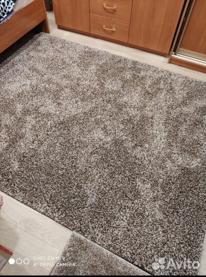 Коверы шегги, зелёный и коричневый