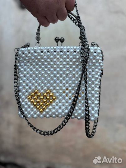 Сумка из бусин ручной работы