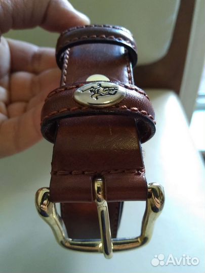 Мужской кожаный ремень италия