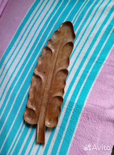 Менажница из нат дерева. Индия, винтаж