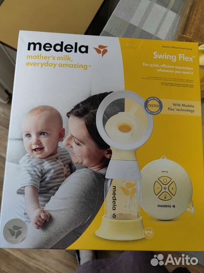 Молокоотсос medela swing flex электрический