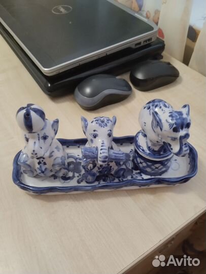 Набор для специй гжель