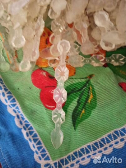 Висюльки пластиковые от советской лампы