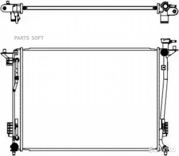 Радиатор охлаждения Хендай ix35 09- 20/24 i 16V