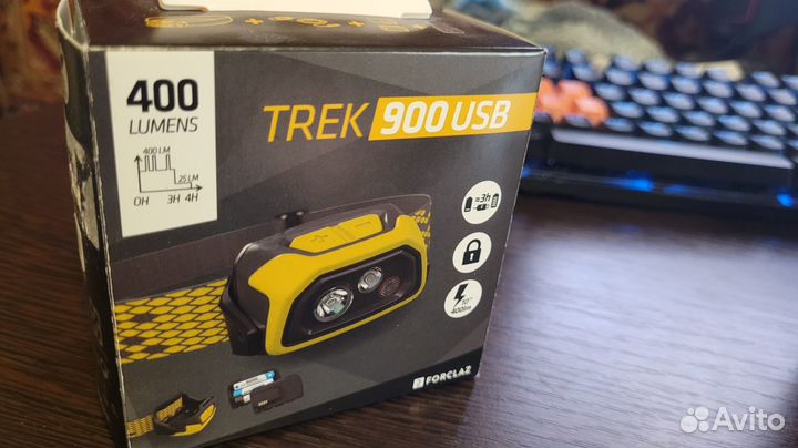 Фонарь налобный trek 900 Forclaz