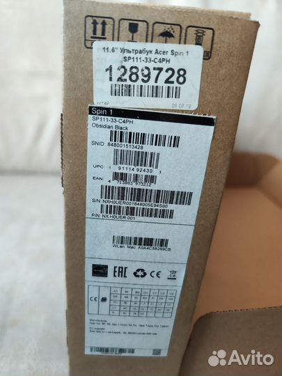 Ноутбук (ультрабук) Acer Spin 1 SP111-33-C4PH
