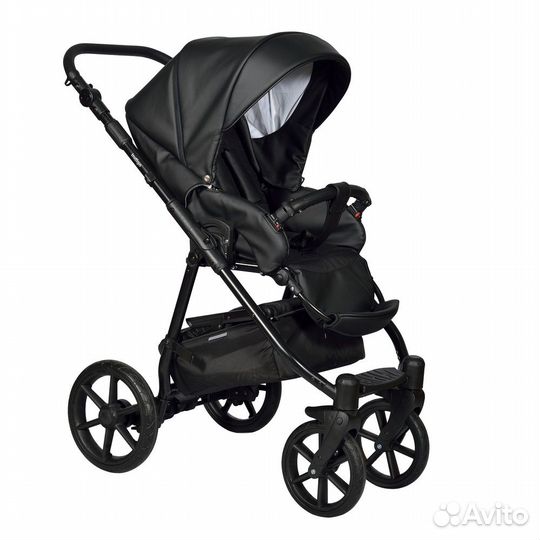 Коляска 2 в 1 Indigo Broco Eco Black