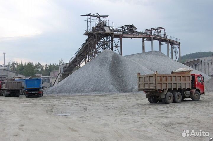 Щебень отсев песок земля