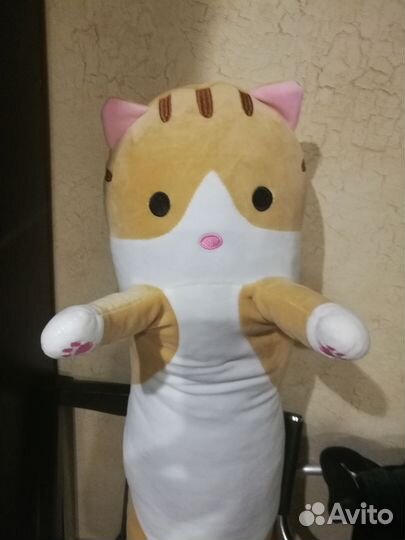 Мягкая игрушка-подушка кот Батон 100 см